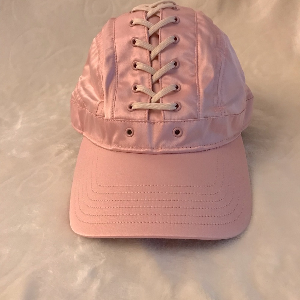 Puma’s xfenty pink lace up cap.